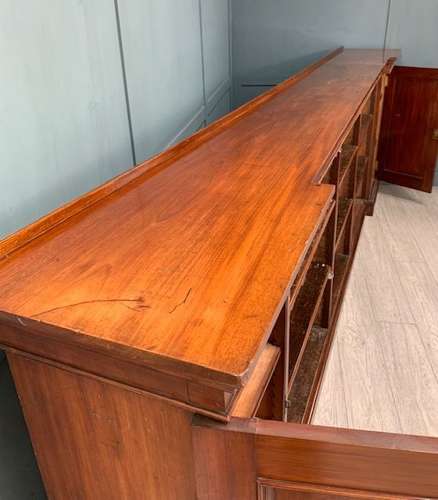 Victorian Mahogany Breakfront Open Bookcase