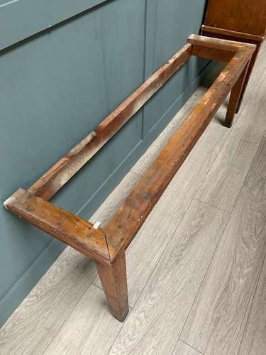 Pair Oak School Cupboards On Open Bases