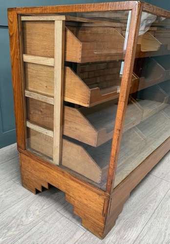 16 Drawer Haberdashery Oak Shop Display Cabinet Counter