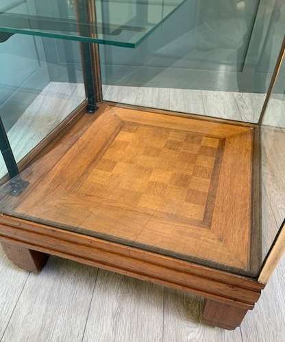 Walnut &Bronze Frame Shop display cabinet/counter