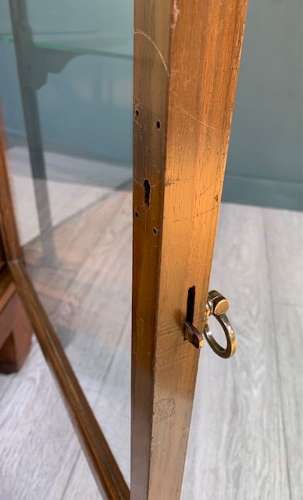 Walnut &Bronze Frame Shop display cabinet/counter