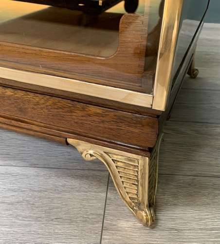 15 Drawer Oak & Brass Frame Haberdashery Shop Display/Counter