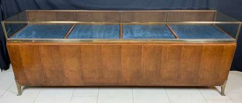 Walnut & Bronze shop display counter / cabinet