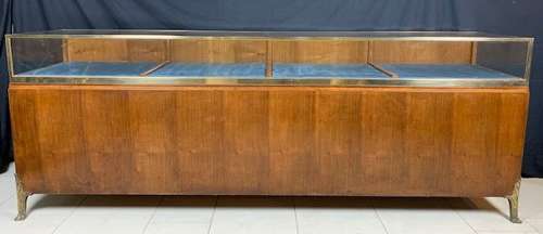 Walnut & Bronze shop display counter / cabinet