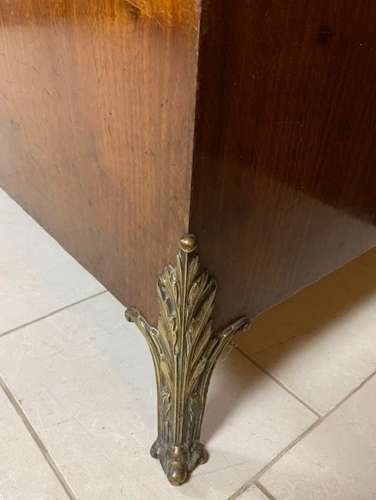 Walnut & Bronze shop display counter / cabinet