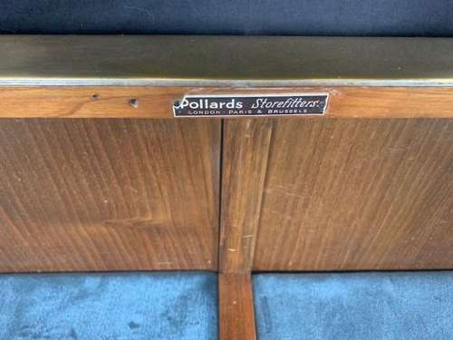 Walnut & Bronze shop display counter / cabinet