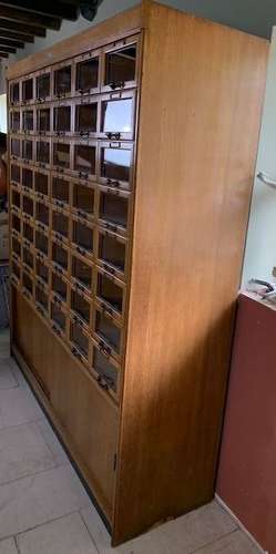 Oak Haberdashery Drawers Shop Display Cabinet