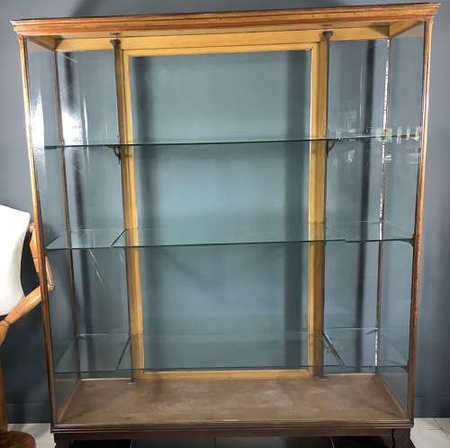 Oak Shop Display Cabinet F. Sage & Co