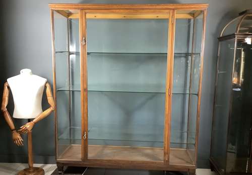 Oak Shop Display Cabinet F. Sage & Co
