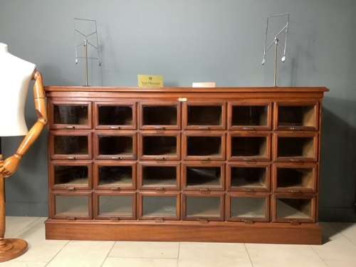 24 Drawer Mahogany Shop Haberdashery