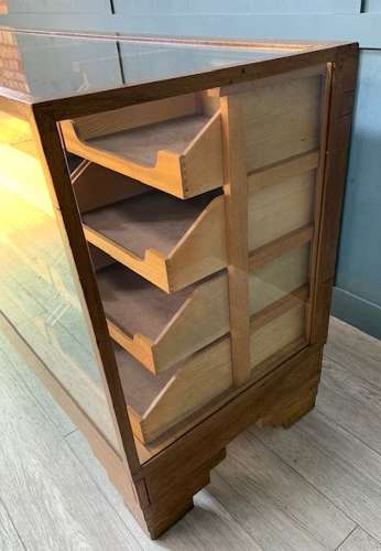 Antique 16 drawer Oak Haberdashery Drawer Counter