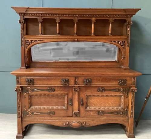 Arts and Craft Oak Kitchen Dresser Sideboard