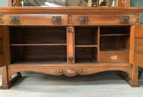 Arts and Craft Oak Kitchen Dresser Sideboard