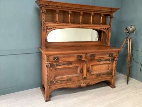 Arts and Craft Oak Kitchen Dresser Sideboard
