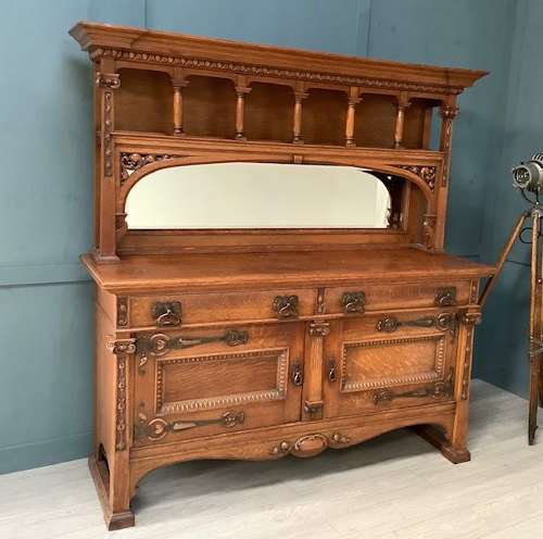 Arts and Craft Oak Kitchen Dresser Sideboard