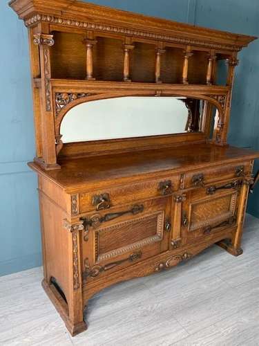 Arts and Craft Oak Kitchen Dresser Sideboard