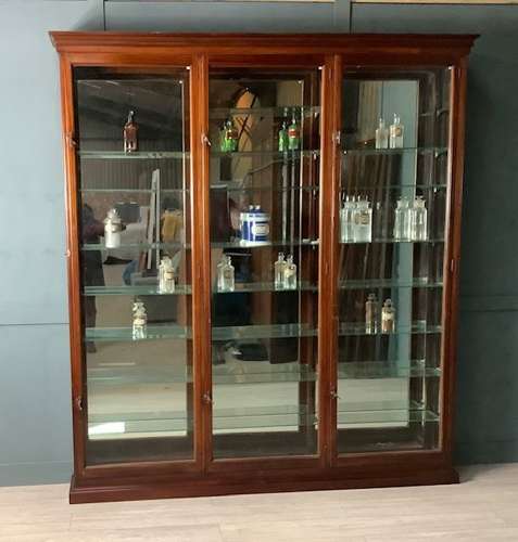 Mahogany Victorian Apothecary Chemist Display Cabinet