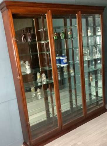 Mahogany Victorian Apothecary Chemist Display Cabinet