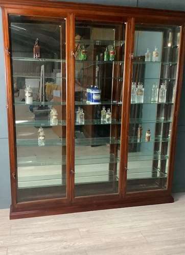 Mahogany Victorian Apothecary Chemist Display Cabinet