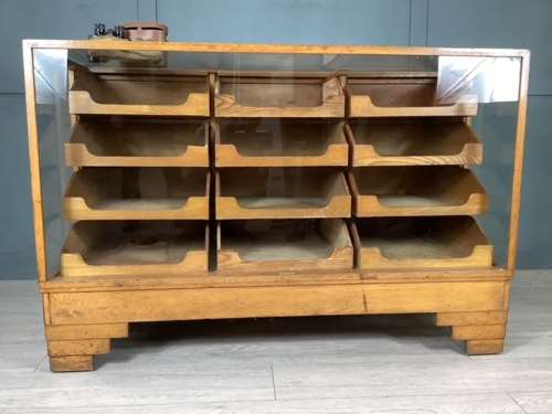 Shop Oak Haberdashery Display Counter Cabinet