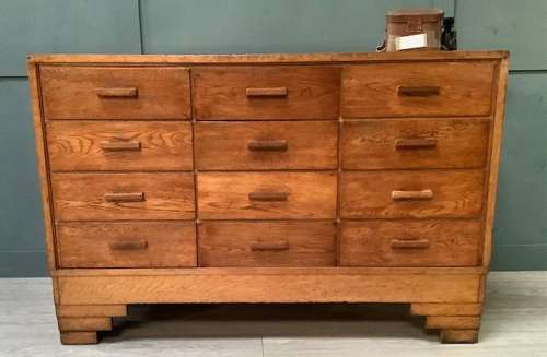 Shop Oak Haberdashery Display Counter Cabinet
