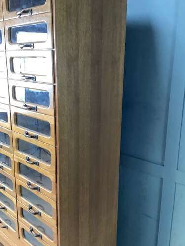 Oak Shop Haberdashery Drawer Cabinet with Tambour