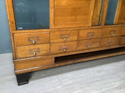 Shop Oak Haberdashery Display Counter Cabinet
