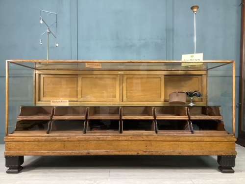 Shop Oak Haberdashery Display Counter Cabinet