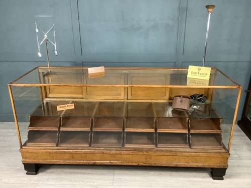 Shop Oak Haberdashery Display Counter Cabinet