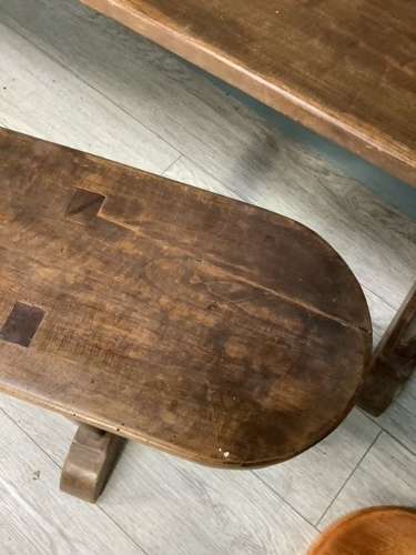 Pair Elm Kitchen Benches