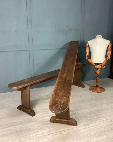 Pair Elm Kitchen Benches