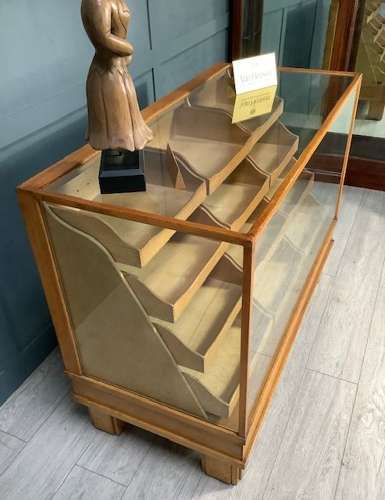 Haberdashery Shop Oak Display Cabinet Counter