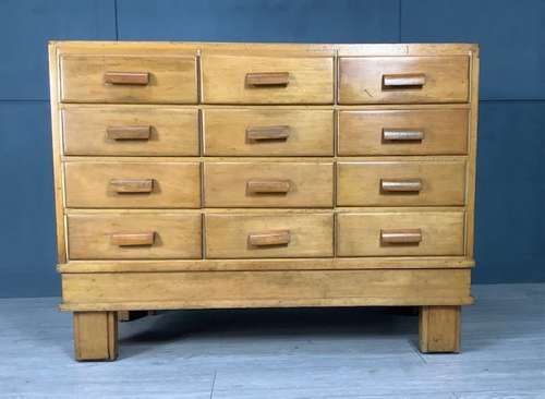 Haberdashery Shop Oak Display Cabinet Counter