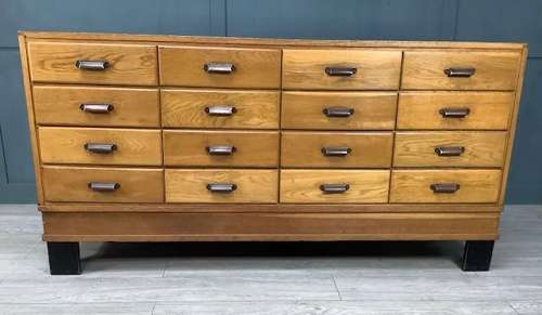 Haberdashery Shop Oak Display Cabinet Counter