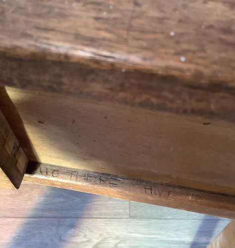 Vintage School Single Drawer Desk