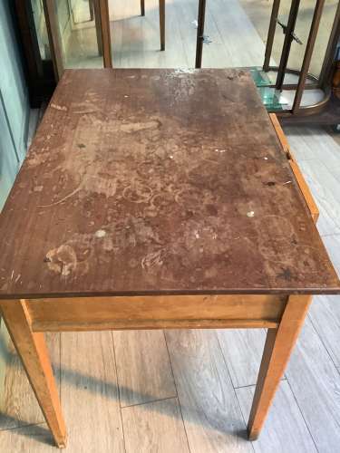 Vintage School Single Drawer Desk