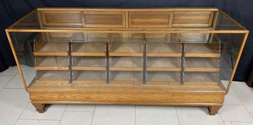 Oak Haberdashery Shop Display Cabinet Drawers