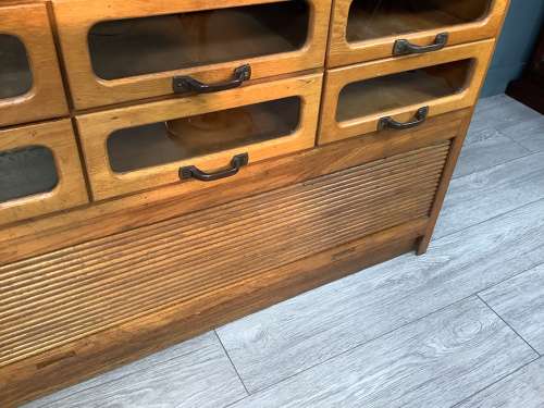 30 Drawer Oak Shop Haberdashery Cabinet