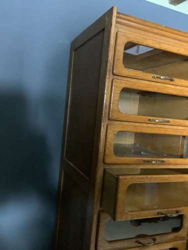 Haberdashery Shop Oak Cabinet Drawers