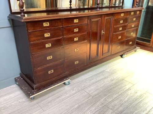 Victorian Mahogany Apothecary Shop Display Cabinet