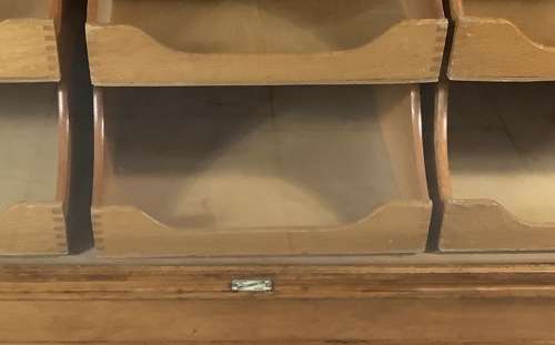 Oak 20 Drawer Haberdashery Counter Cabinet