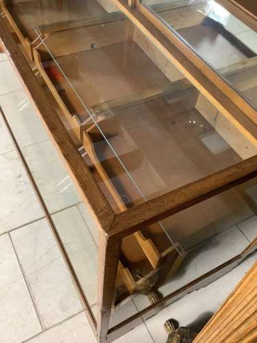 12 Drawer Oak Haberdashery Shop Cabinet Counter