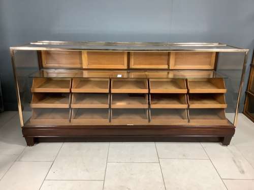 15 Drawer Oak Shop Haberdashery Counter Cabinet