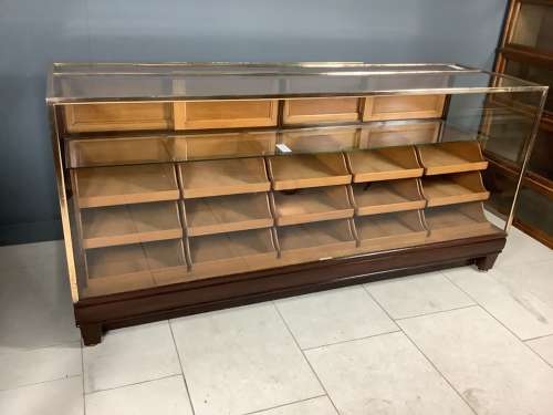 15 Drawer Oak Shop Haberdashery Counter Cabinet