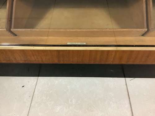 1900s Oak & Mahogany Shop Haberdashery Display Counter Cabinet