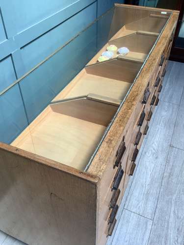 20 Drawer Retro Shop Haberdashery Display Counter