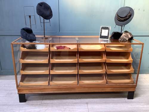 Oak Frame 26 Drawer Haberdashery Shop Display Counter
