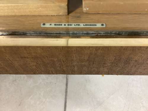 16 Drawer Oak & Brass Frame Shop Haberdashery Display Counter Cabinet