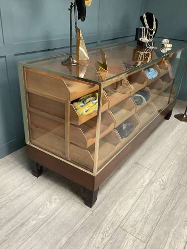 Mahogany & Brass Frame C1930's 20 Drawer Haberdashery Cabinet