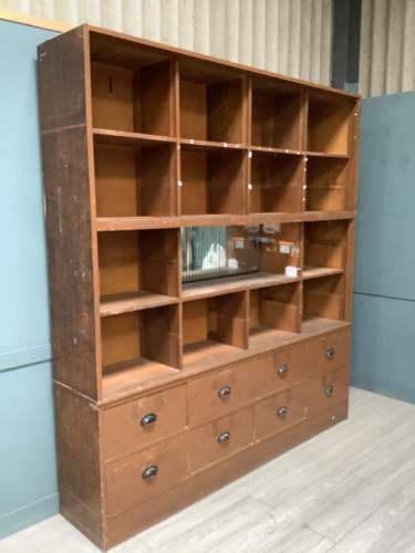 Haberdashery Drawers and Storage Display Unit.